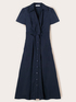 Rochie chemisier midi din poplin image number 4