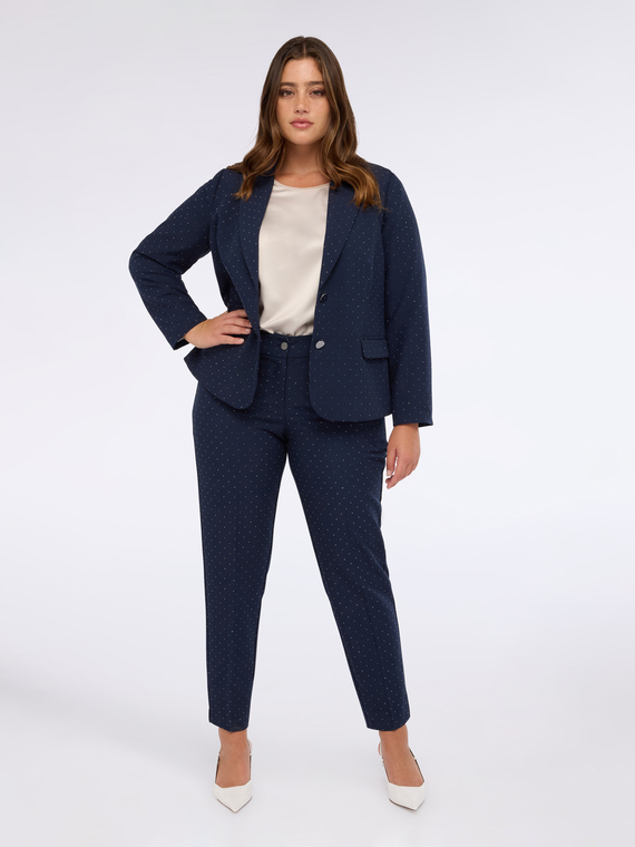 Carrot Fit Hose mit Glanzpunkten