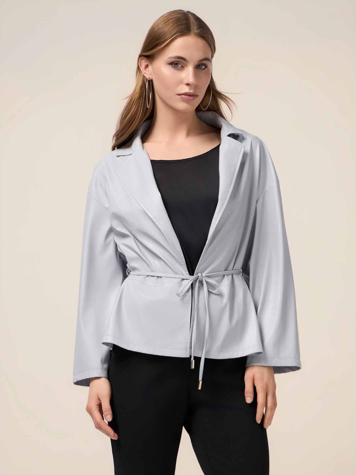 Veste non doublée en tissu enduit image number 0
