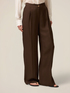 Pantaloni palazzo misto lino image number 3
