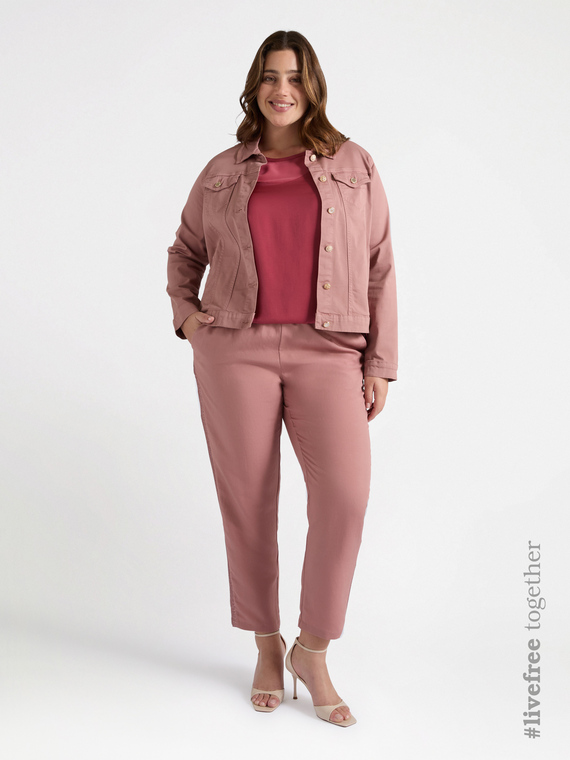 Casual-Blousonjacke mit Knöpfen