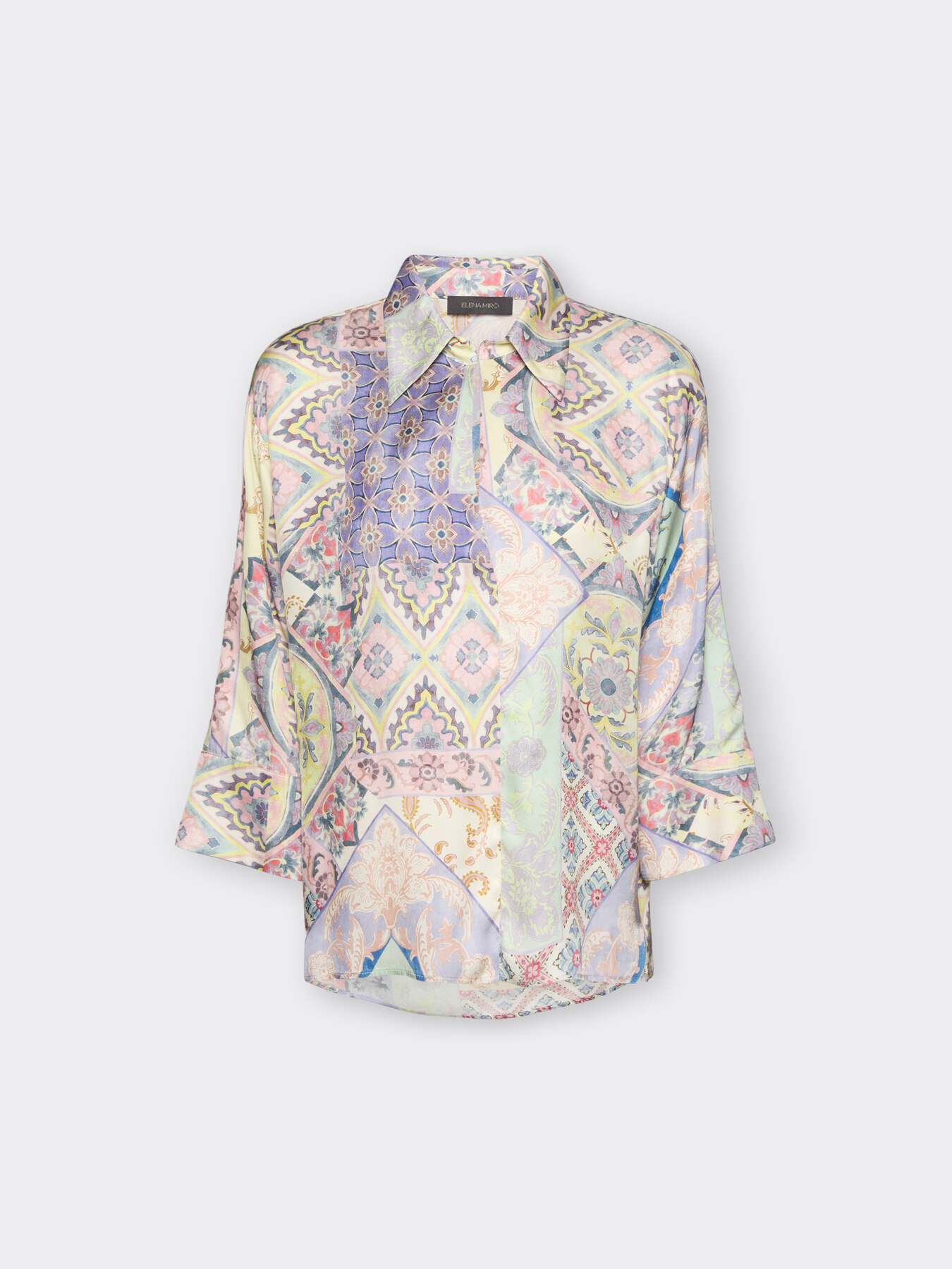 Camisa de viscose estampada