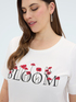 Cotton t-shirt with BLOOM print image number 2