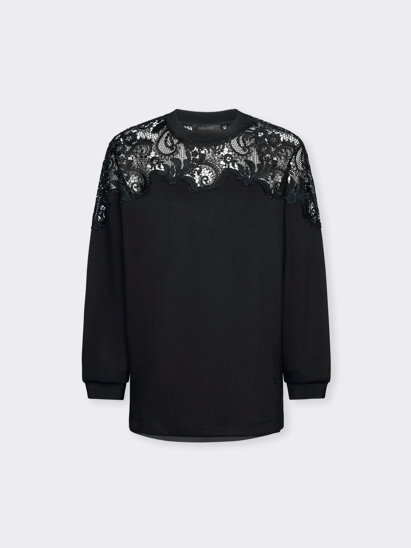 Sweatshirt mit Spitze image number 4