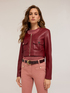 Cropped-Jacke aus beschichtetem Stoff image number 3