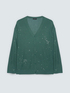 Cardigan with luminous appliqu&eacute;s image number 4