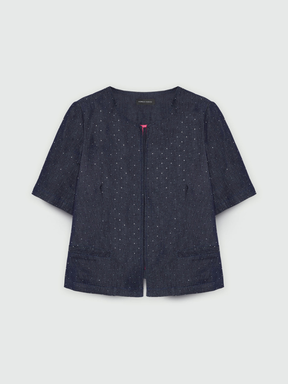 Giacca in denim con punti luce