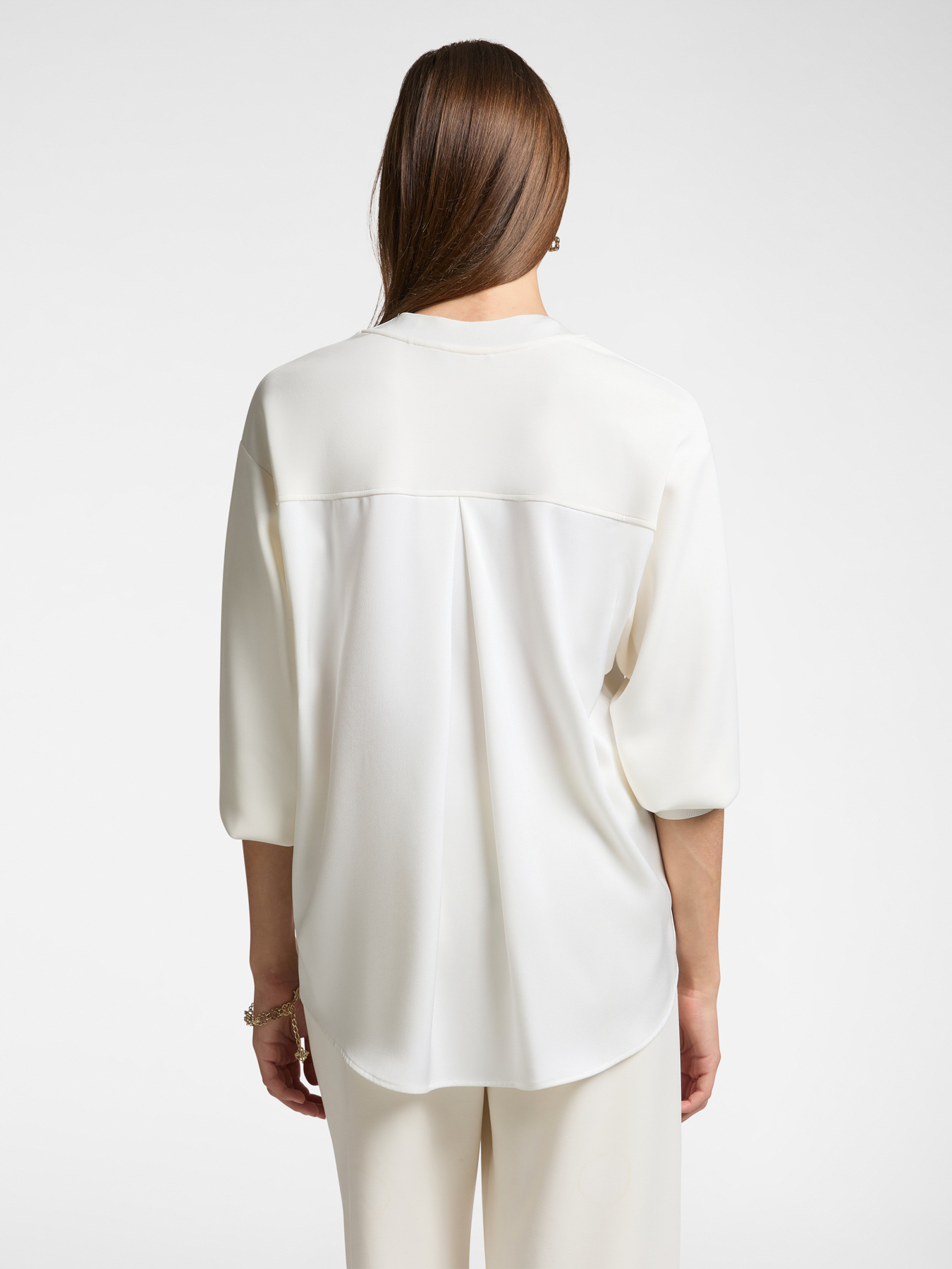 Dual fabric sweatshirt with Monogram embroidery image number 1