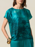 Patterned satin blouse image number 2