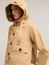 Short mixed cotton parka with hood image number 3