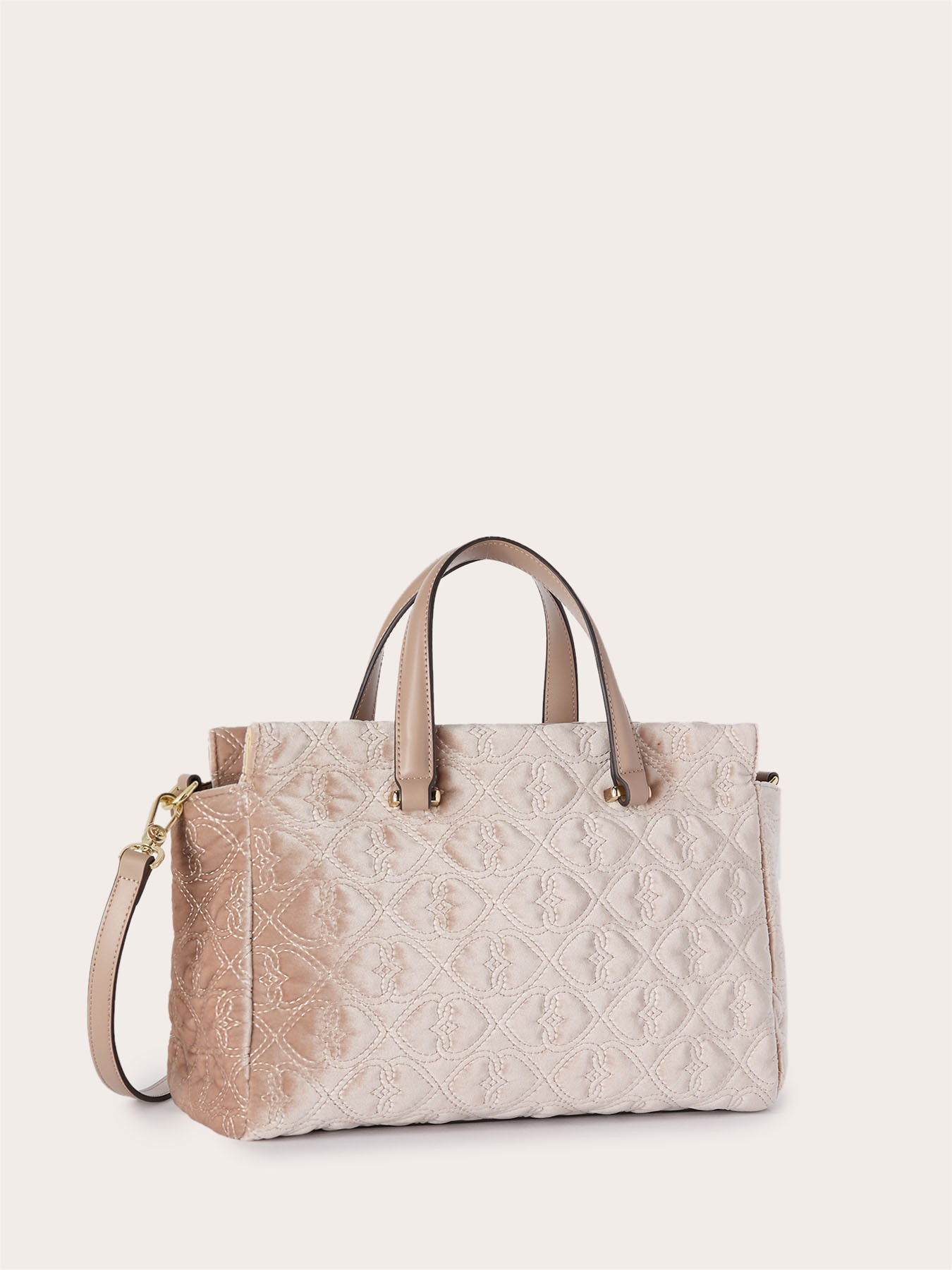 Quilted shopper bag with embroidery image number 3