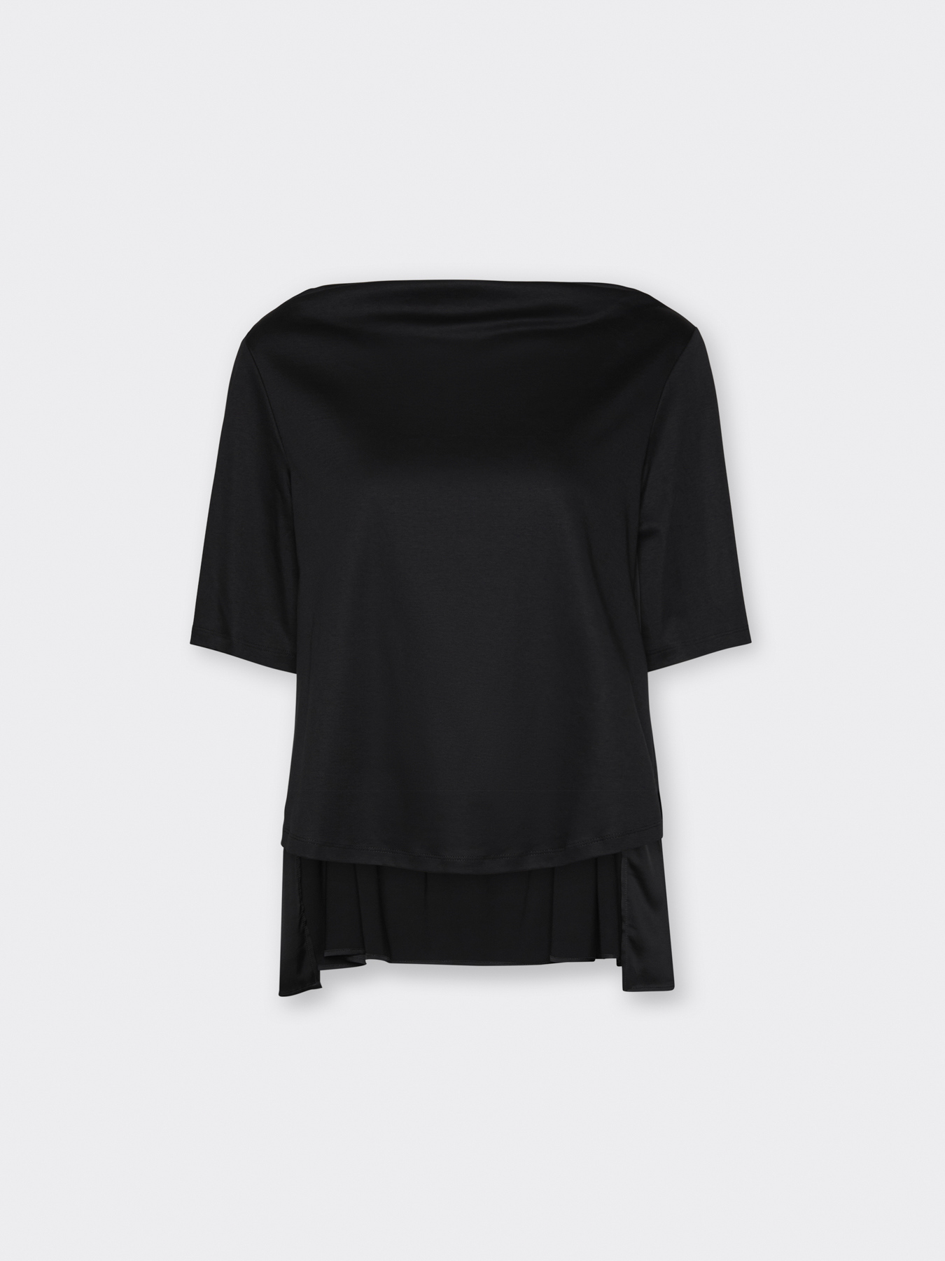 T-shirt in cotone con volant dietro image number 4