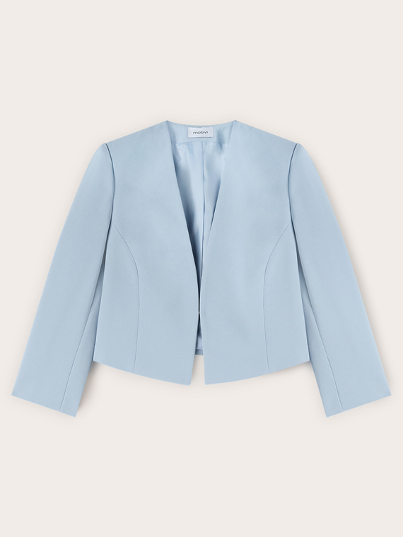 Strukturierte Jacke aus Cady-Cr&ecirc;pe