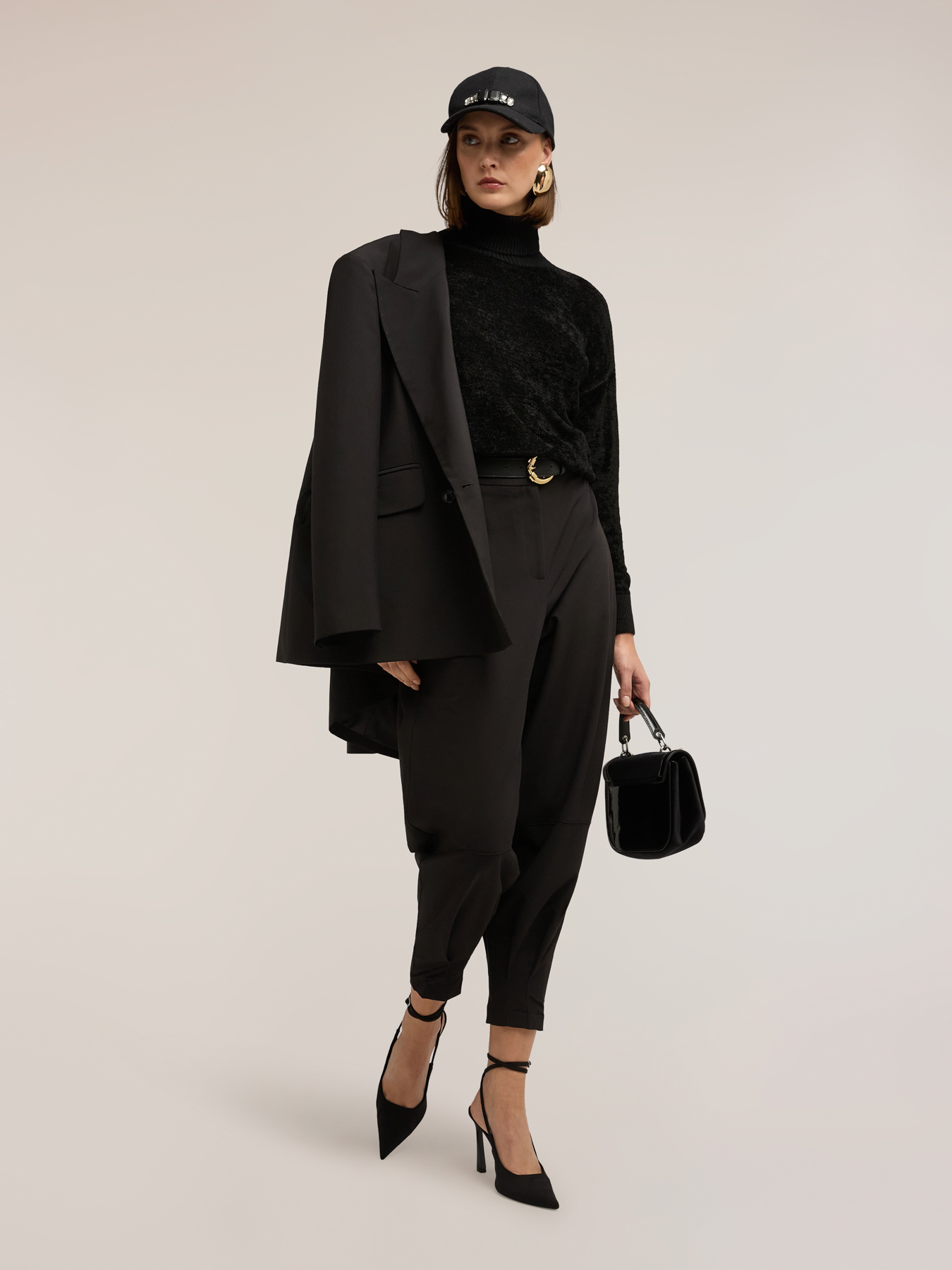 Chenille turtleneck sweater image number 0