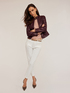 Blousonjacke aus beschichtetem Stoff mit Shaping-Schnitten image number 2