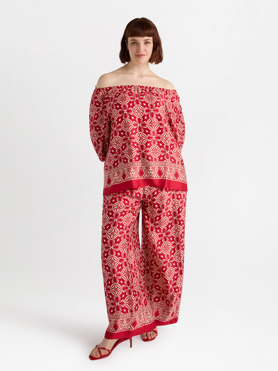 Ethnic print blouse