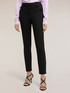 Regular fit cotton viscose blend trousers image number 0