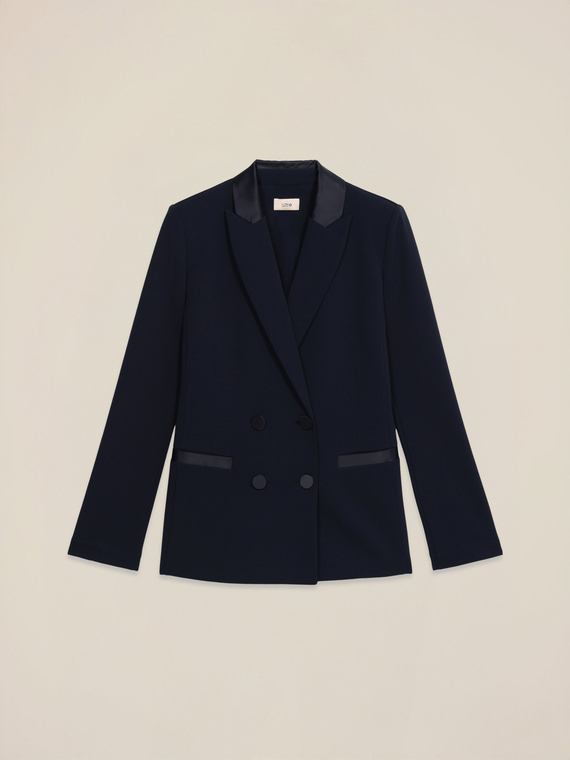 Blazer doppiopetto con bottoni foderati