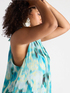 Langes bedrucktes Kleid image number 4