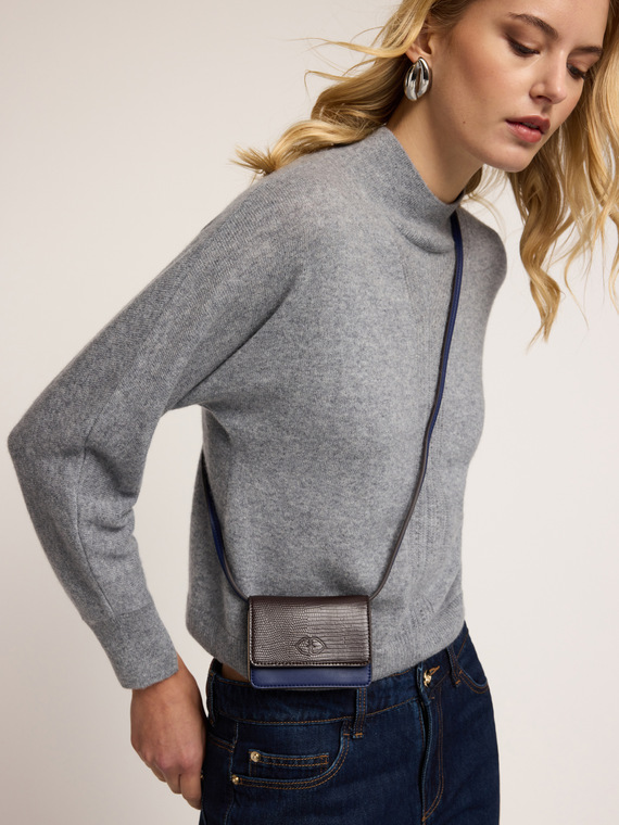 Porta carte in tessuto spalmato