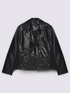 Giacca biker con borchie e zip asimmetrica image number 4