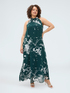 Langes Free-Kleid mit Blattdruck image number 0