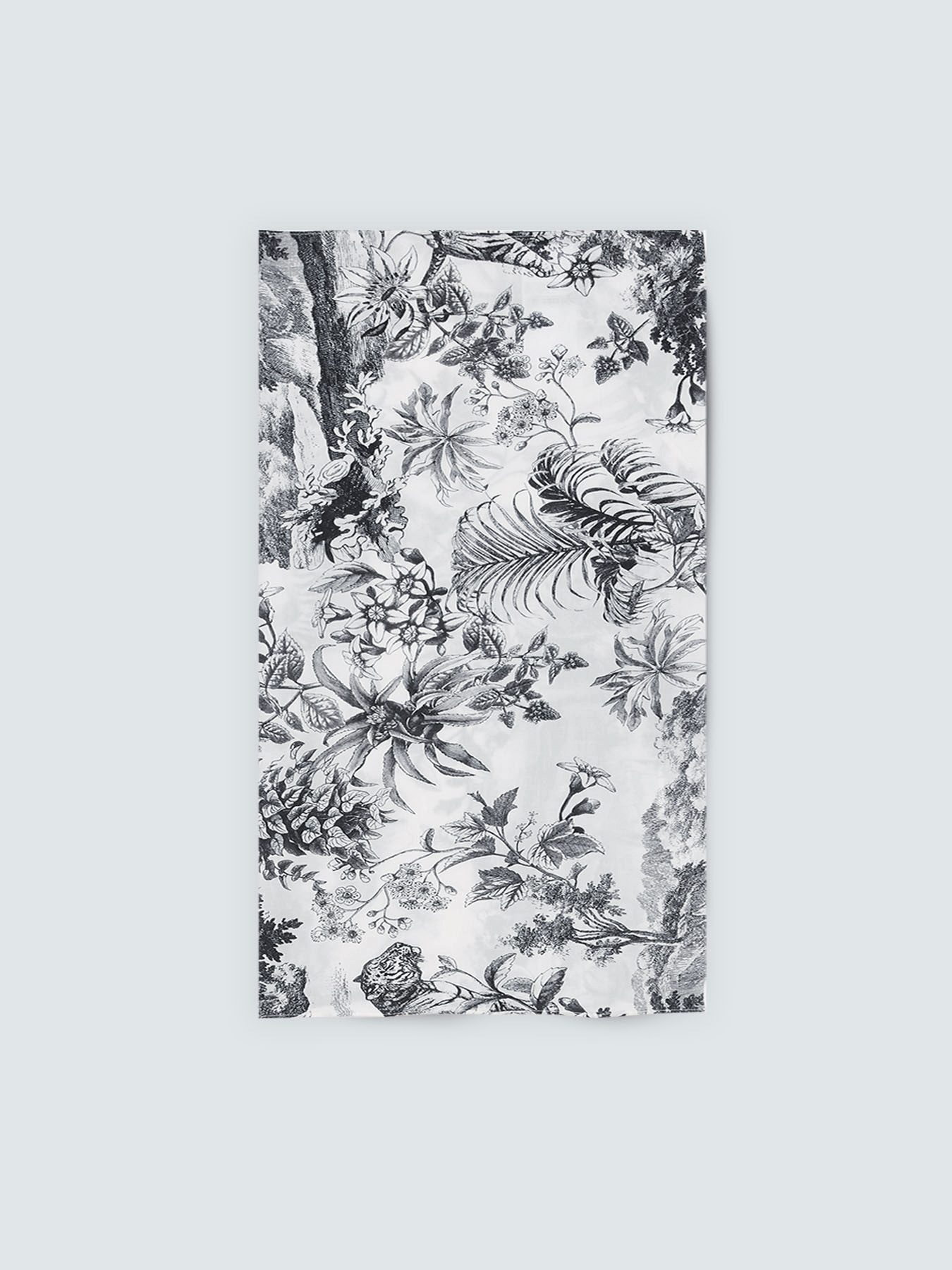Foulard en viscose avec imprim&eacute; tropical image number 1