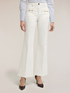 Cotton drill flare pants image number 2