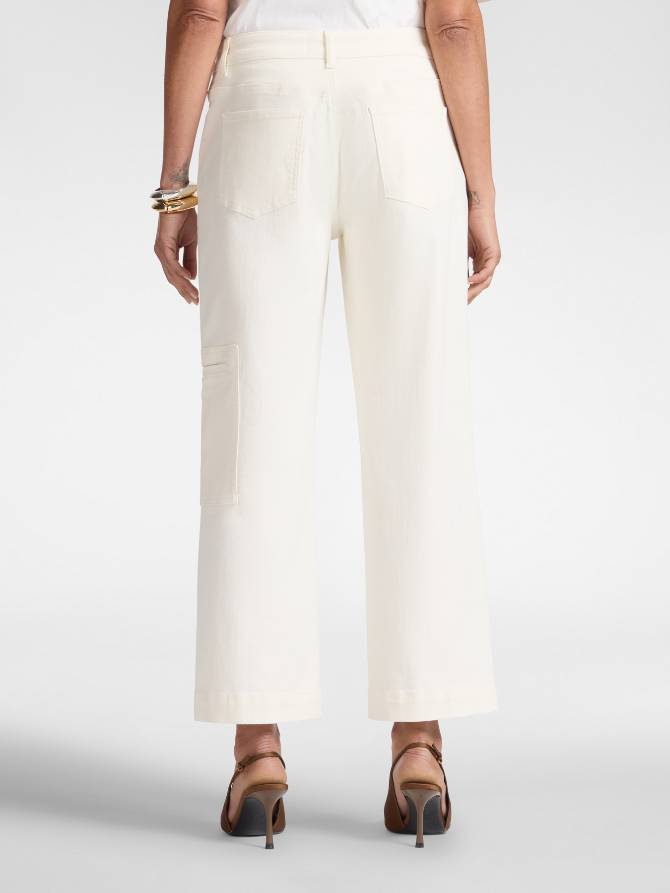 Pantaloni cargo in bull stretch image number 1