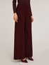 Technical fabric palazzo trousers image number 2