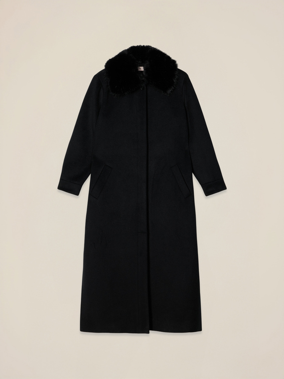 Cappotto lungo misto lana
