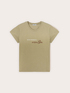 Tricou din jerseu cu inscripție brodată image number 4