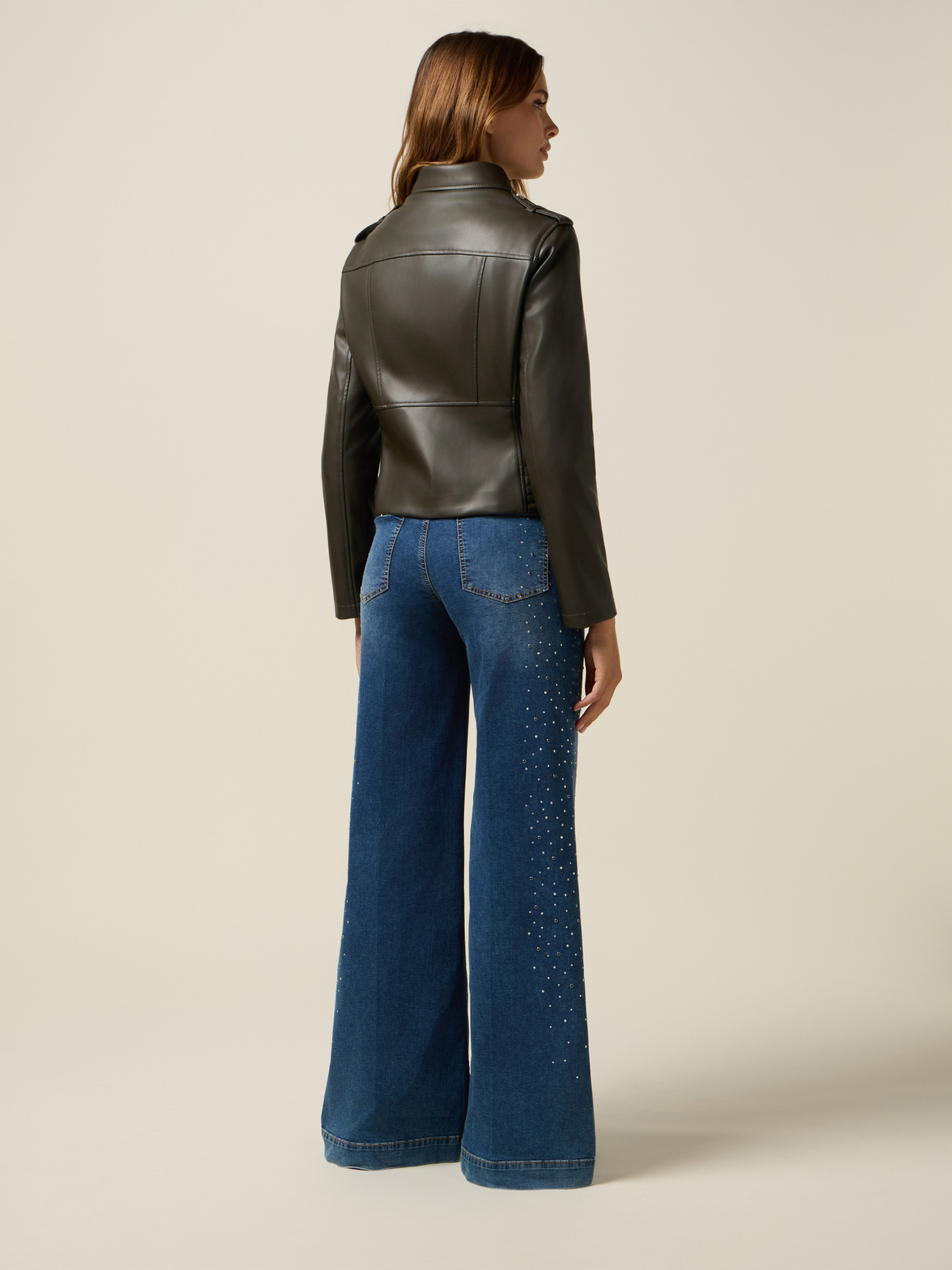 Geacă de piele cu fermoar image number 1