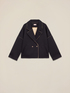Short jacket in scuba fabric image number 3