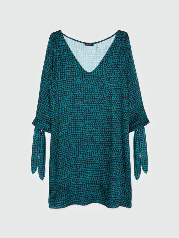 Robe imprimée avec nœuds
