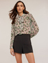 Blusa in chiffon fantasia floreale image number 3