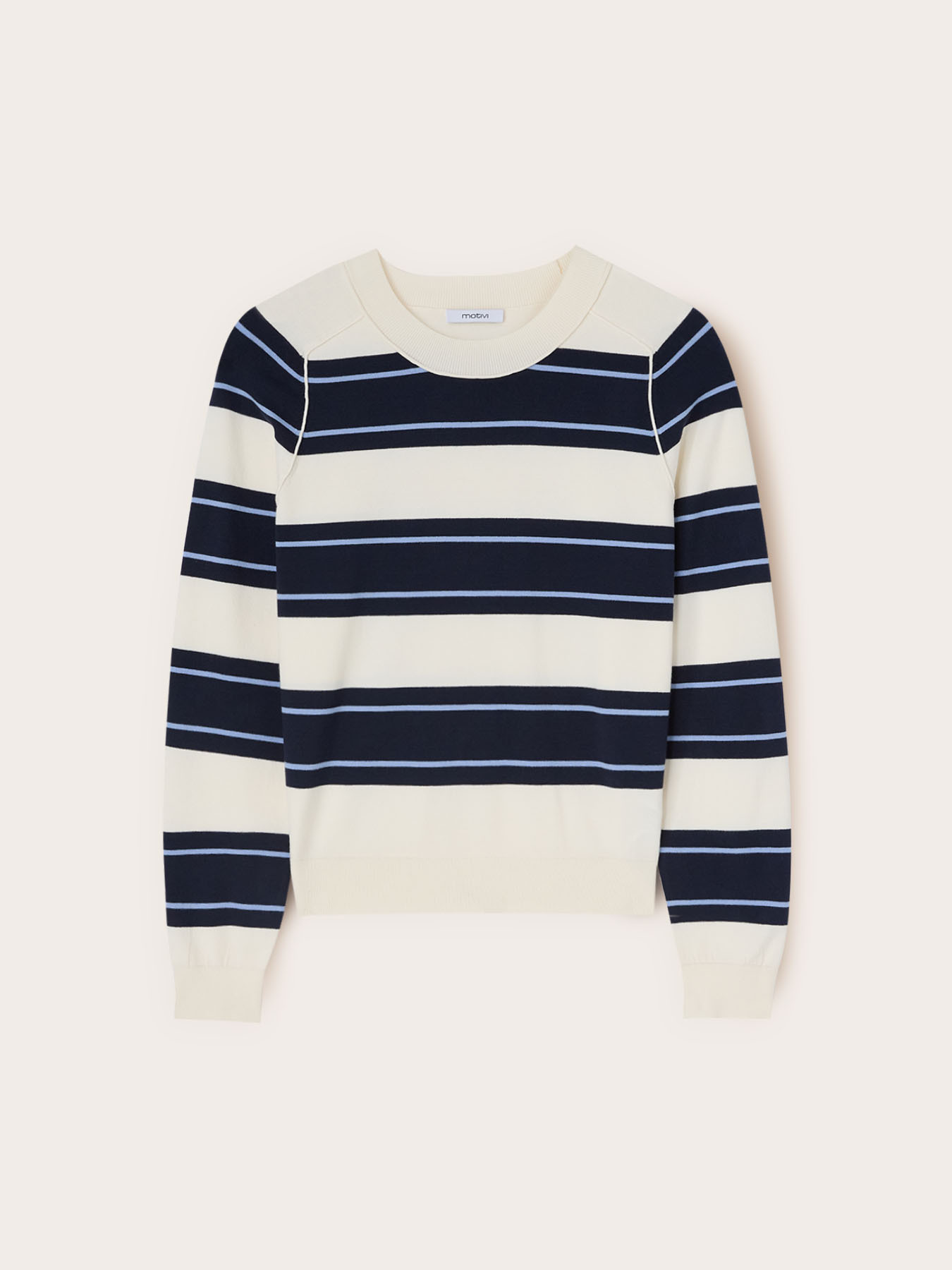 Striped viscose blend sweater image number 4