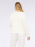 Bouclé knit sweatshirt jacket with chains image number 1