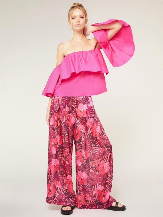 Blusa estiva off-shoulders