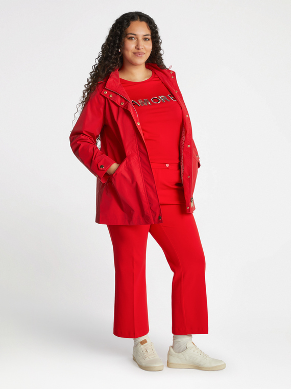 Parka longue à capuche
