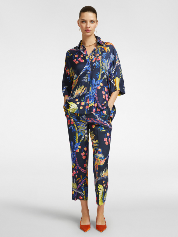 Printed trousers
