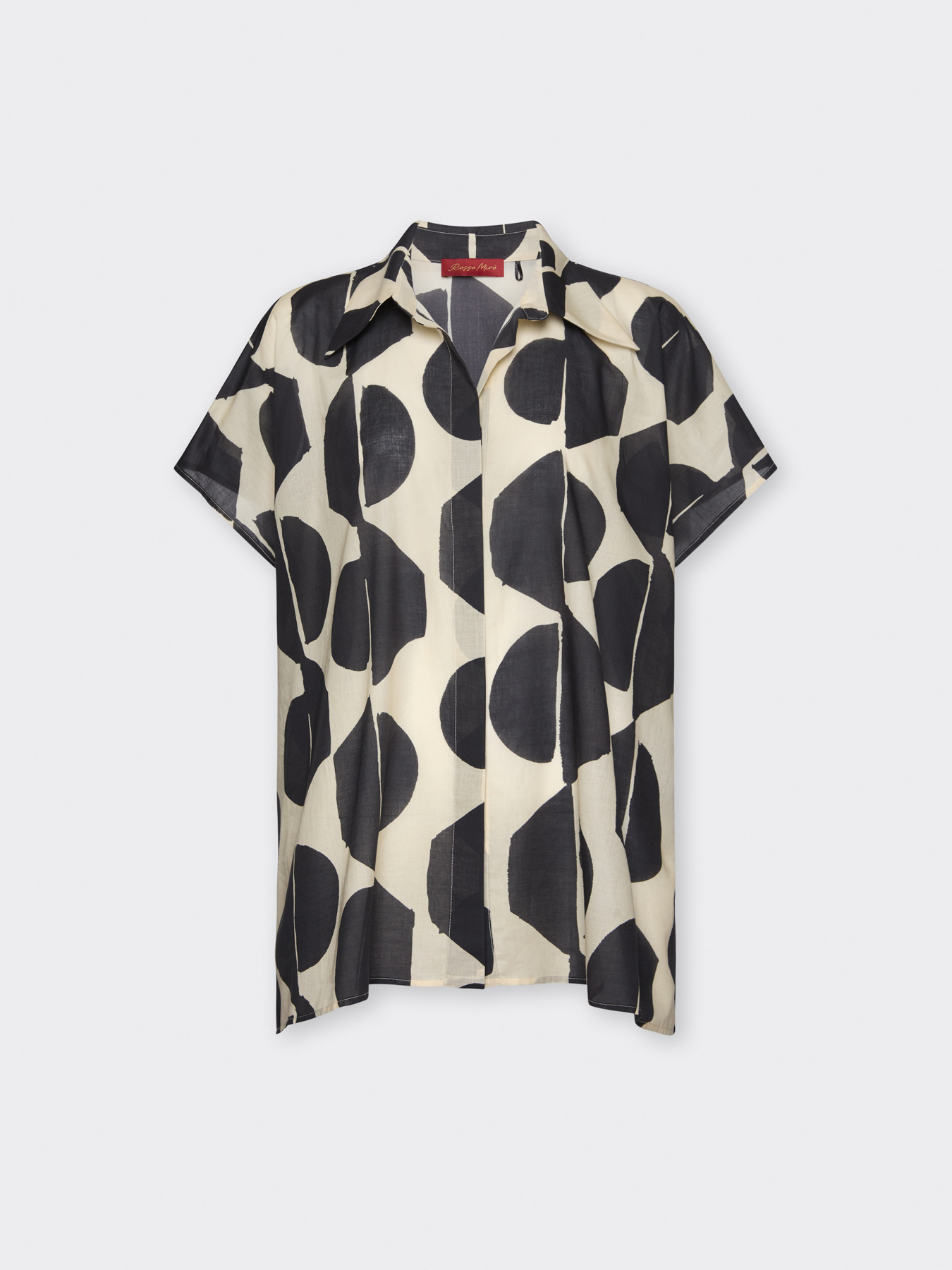 Camicia in mussola cotone stampata image number 4