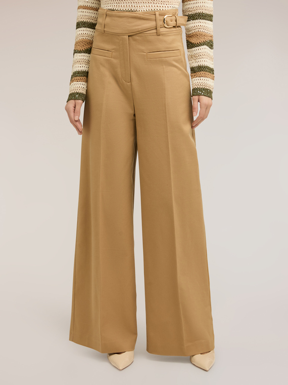 Palazzo pants with high waist