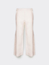Embroidered linen cropped trousers image number 4