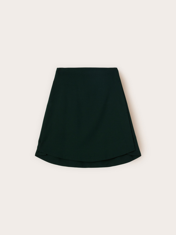 Jupe trapèze avec ourlet asymétrique