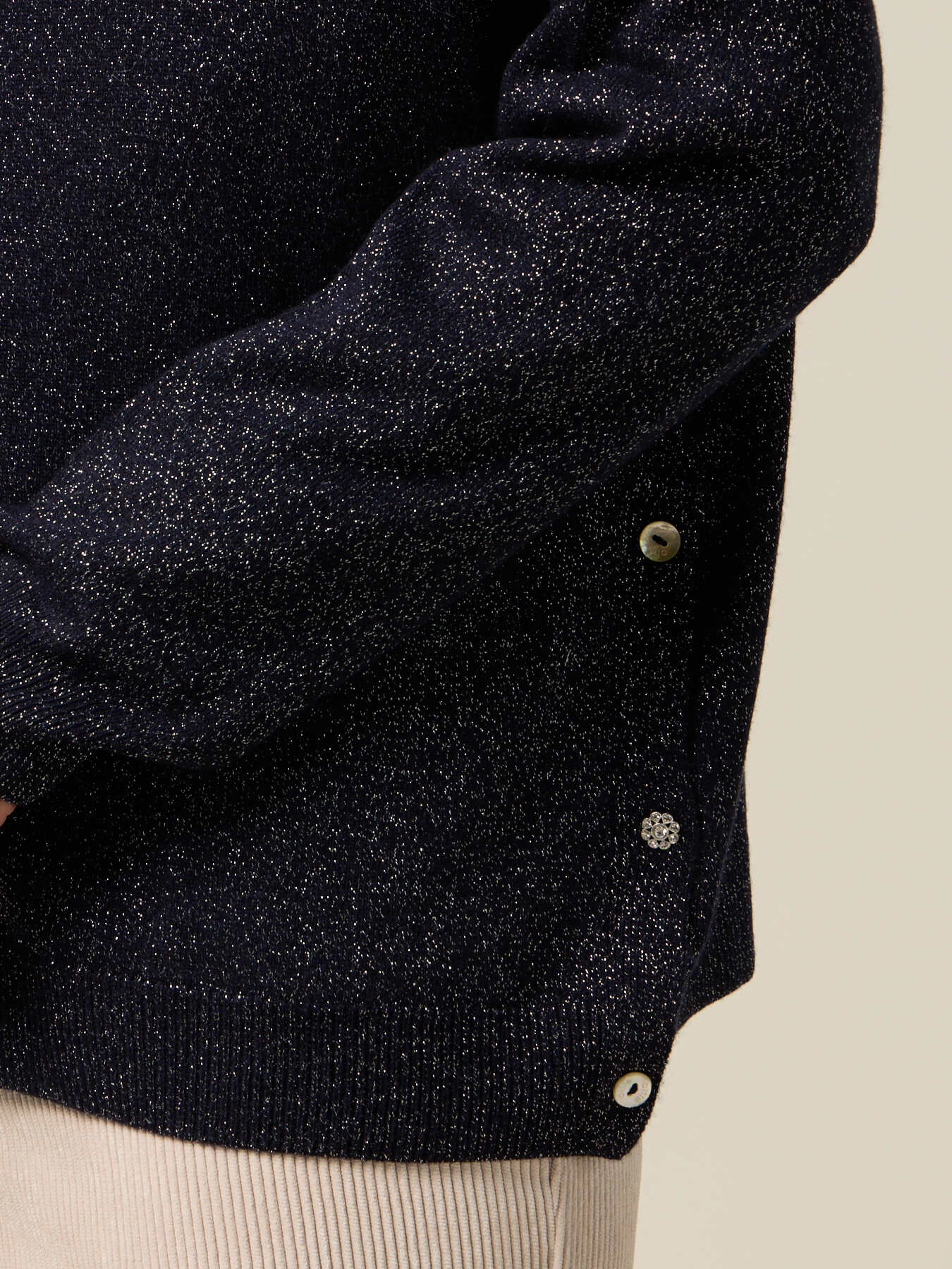 Cardigan lurex misto cashmere image number 2