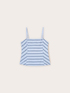Top tip corset din poplin în dungi image number 4