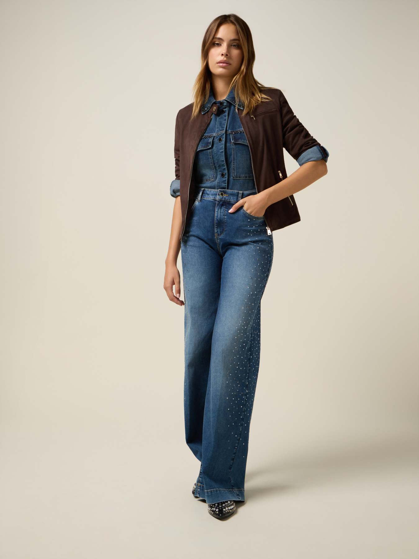 Giacca corta effetto su&egrave;de image number 3