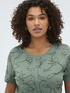 T-shirt en coton avec broderies florales image number 3