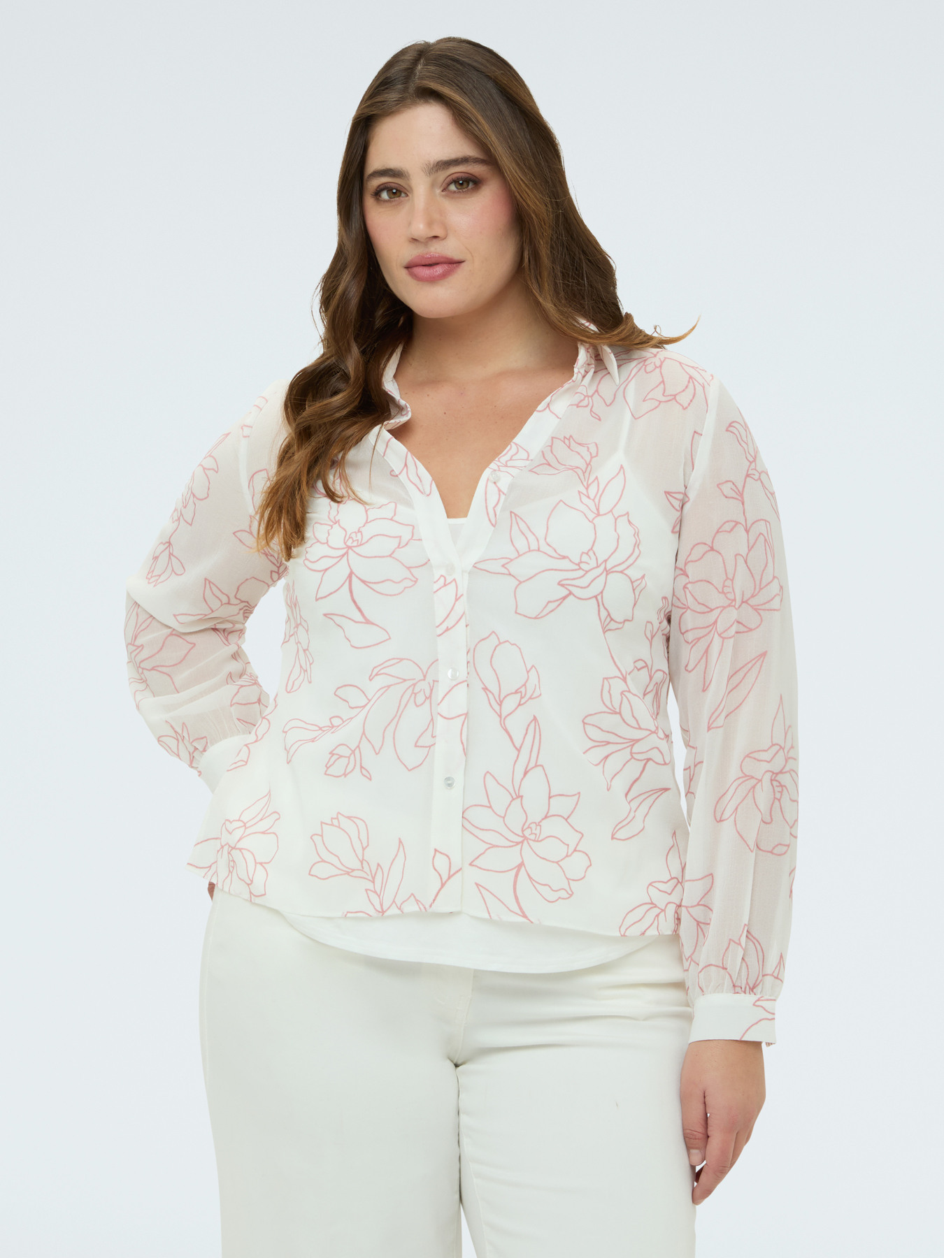 Floral print shirt image number 0